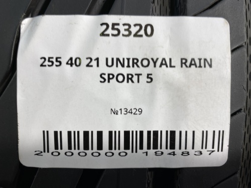 255 40 21 UNIROYAL RAIN SPORT 5