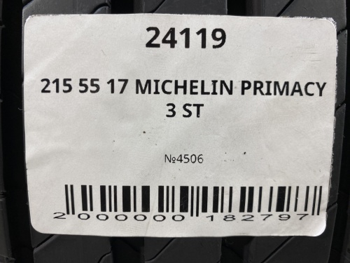215 55 17 MICHELIN PRIMACY 3 ST