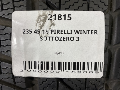 235 45 18 PIRELLI WINTER SOTTOZERO 3