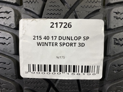 215 40 17 DUNLOP SP WINTER SPORT 3D