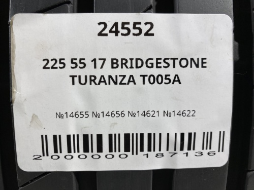 225 55 17 BRIDGESTONE TURANZA T005A