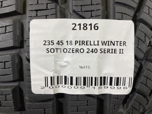 235 45 18 PIRELLI WINTER SOTTOZERO 240 SERIE II