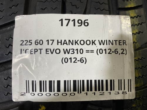 225 60 17 HANKOOK WINTER I'CEPT EVO W310