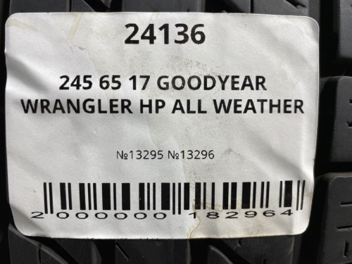 245 65 17 GOODYEAR WRANGLER HP ALL WEATHER