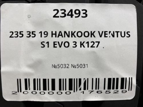 235 35 19 HANKOOK VENTUS S1 EVO 3 K127