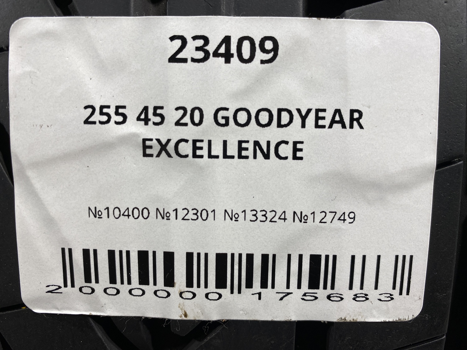 255 45 20 GOODYEAR EXCELLENCE