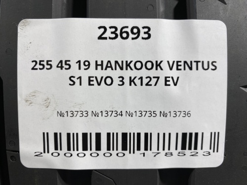 255 45 19 HANKOOK VENTUS S1 EVO 3 K127 EV