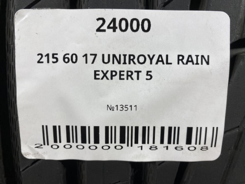 215 60 17 UNIROYAL RAIN EXPERT 5