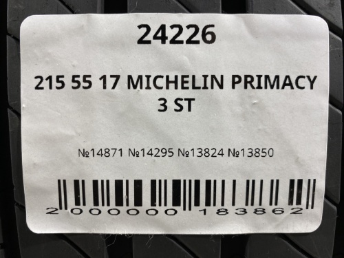 215 55 17 MICHELIN PRIMACY 3 ST