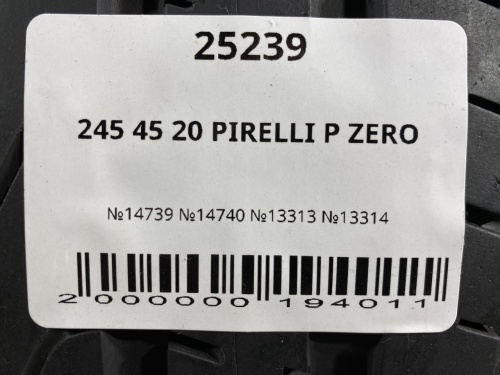 245 45 20 PIRELLI P ZERO