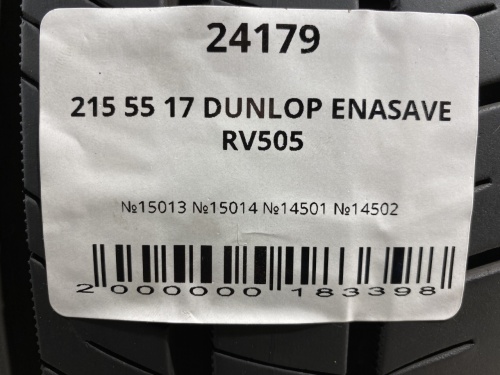 215 55 17 DUNLOP ENASAVE RV505