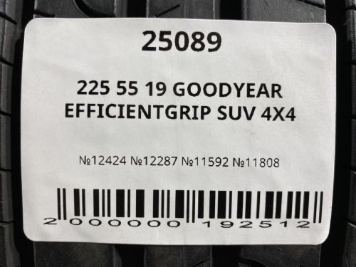 225 55 19 GOODYEAR EFFICIENTGRIP SUV 4X4