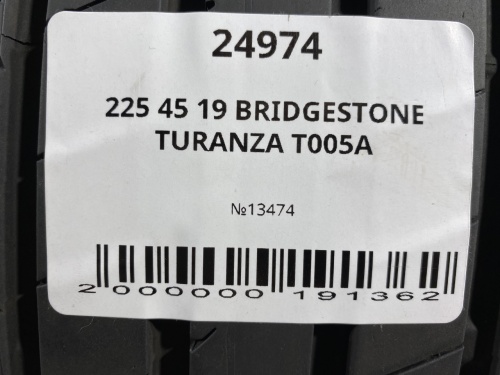 225 45 19 BRIDGESTONE TURANZA T005A