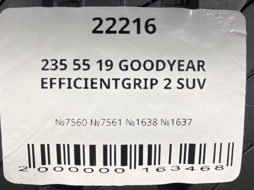 235 55 19 GOODYEAR EFFICIENTGRIP 2 SUV