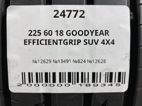 225 60 18 GOODYEAR EFFICIENTGRIP SUV 4X4
