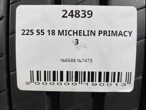 225 55 18 MICHELIN PRIMACY 3