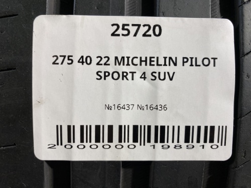 275 40 22 MICHELIN PILOT SPORT 4 SUV