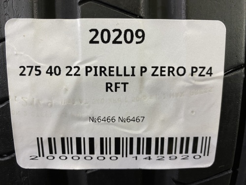 275 40 22 PIRELLI P ZERO PZ4 RFT