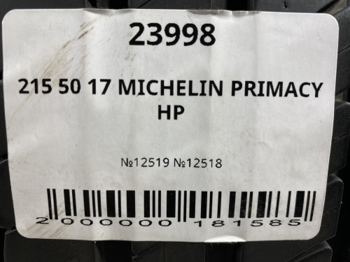 215 50 17 MICHELIN PRIMACY HP