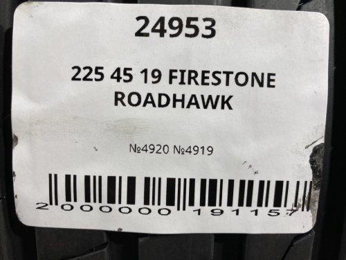 225 45 19 FIRESTONE ROADHAWK