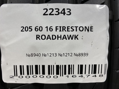 205 60 16 FIRESTONE ROADHAWK
