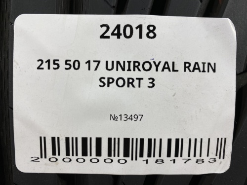 215 50 17 UNIROYAL RAIN SPORT 3