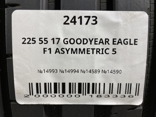 225 55 17 GOODYEAR EAGLE F1 ASYMMETRIC 5