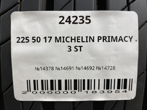 225 50 17 MICHELIN PRIMACY 3 ST