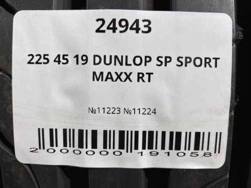 225 45 19 DUNLOP SP SPORT MAXX RT