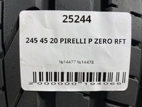 245 45 20 PIRELLI P ZERO RFT