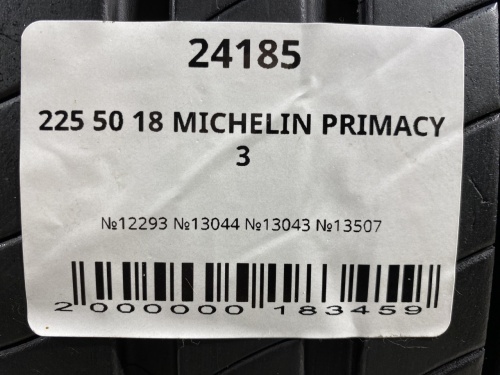 225 50 18 MICHELIN PRIMACY 3