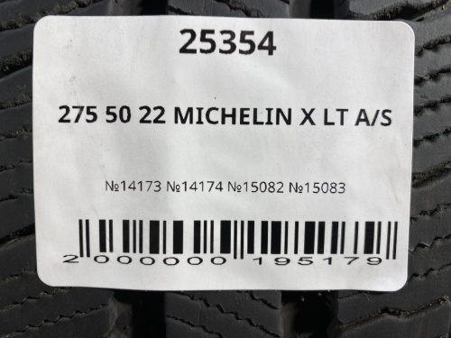 275 50 22 MICHELIN X LT A/S