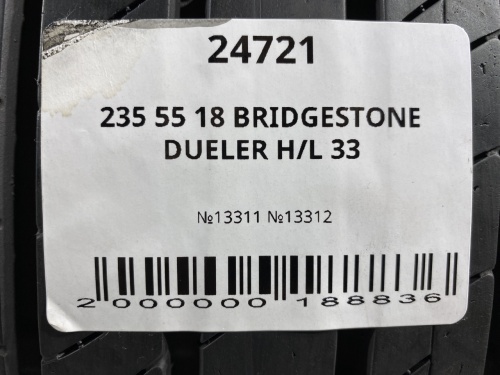 235 55 18 BRIDGESTONE DUELER H/L 33