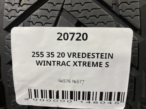 255 35 20 VREDESTEIN WINTRAC XTREME S