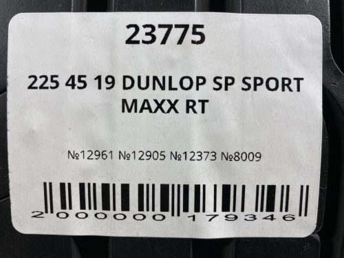 225 45 19 DUNLOP SP SPORT MAXX RT