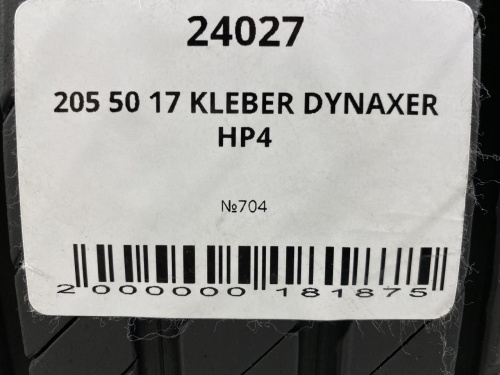 205 50 17 KLEBER DYNAXER HP4