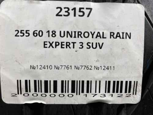 255 60 18 UNIROYAL RAIN EXPERT 3 SUV