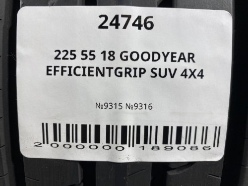 225 55 18 GOODYEAR EFFICIENTGRIP SUV 4X4