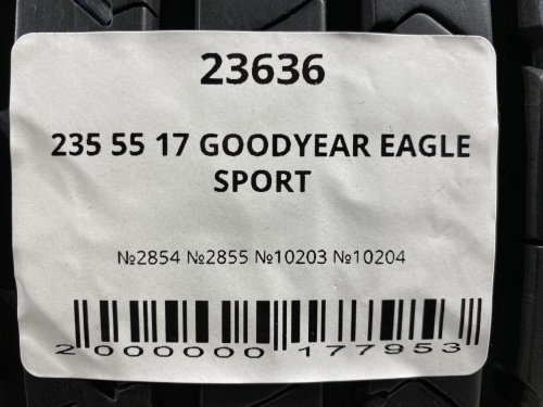 235 55 17 GOODYEAR EAGLE SPORT