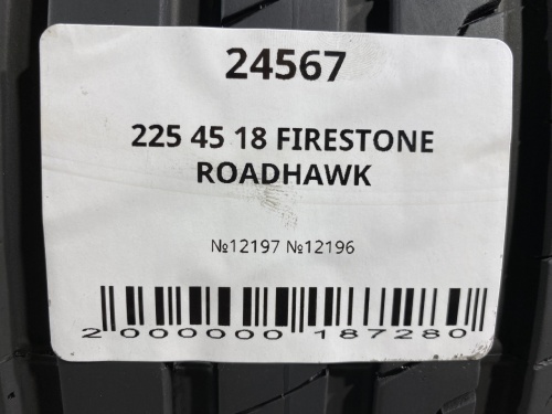 225 45 18 FIRESTONE ROADHAWK