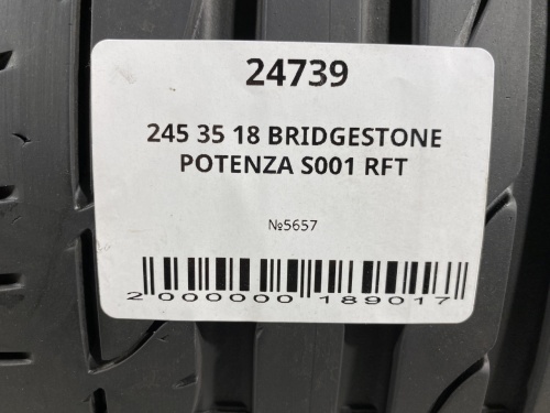 245 35 18 BRIDGESTONE POTENZA S001 RFT