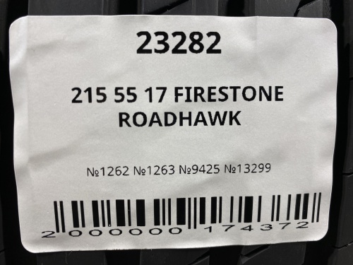 215 55 17 FIRESTONE ROADHAWK