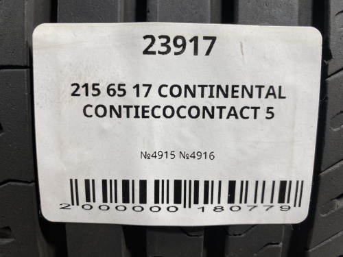215 65 17 CONTINENTAL CONTIECOCONTACT 5