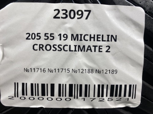 205 55 19 MICHELIN CROSSCLIMATE 2