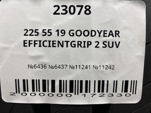 225 55 19 GOODYEAR EFFICIENTGRIP 2 SUV