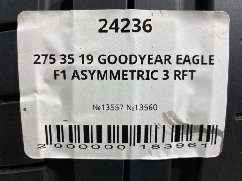275 35 19 GOODYEAR EAGLE F1 ASYMMETRIC 3 RFT