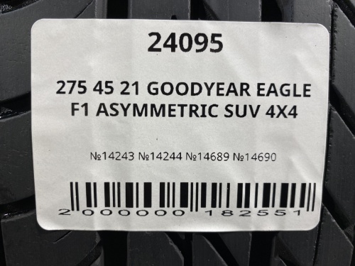 275 45 21 GOODYEAR EAGLE F1 ASYMMETRIC SUV 4X4