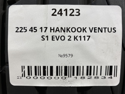 225 45 17 HANKOOK VENTUS S1 EVO 2 K117