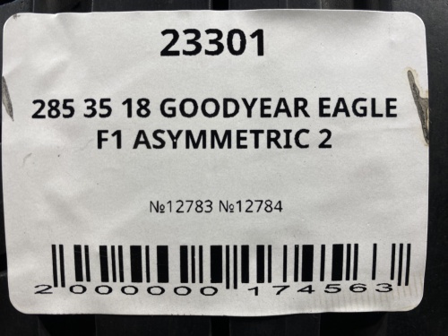 285 35 18 GOODYEAR EAGLE F1 ASYMMETRIC 2