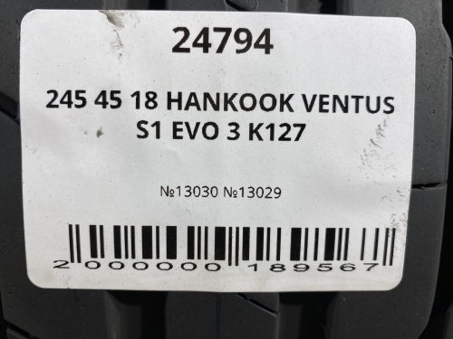 245 45 18 HANKOOK VENTUS S1 EVO 3 K127